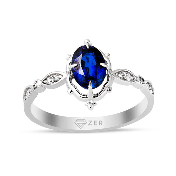 Zer Diamond Safir Pırlantalı Yüzük