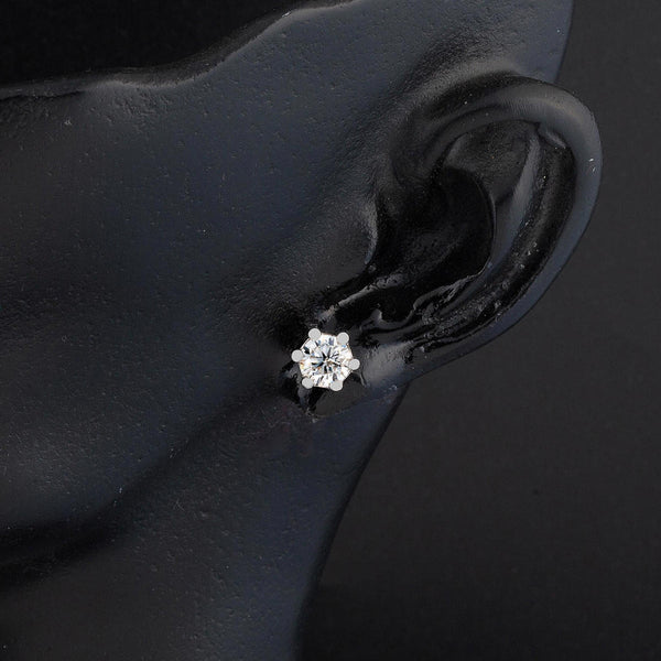 0,80 ct. 6 Tırnaklı Mozanit Altın Küpe