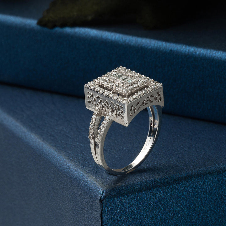 0,91 ct Baget Pırlanta Yüzük