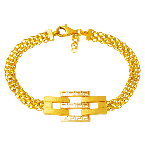 Versace 14 Ayar Kaburga Altın Bileklik