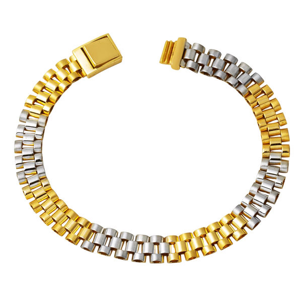 Rolex Saat Kordonu Tarzı Altın Bileklik